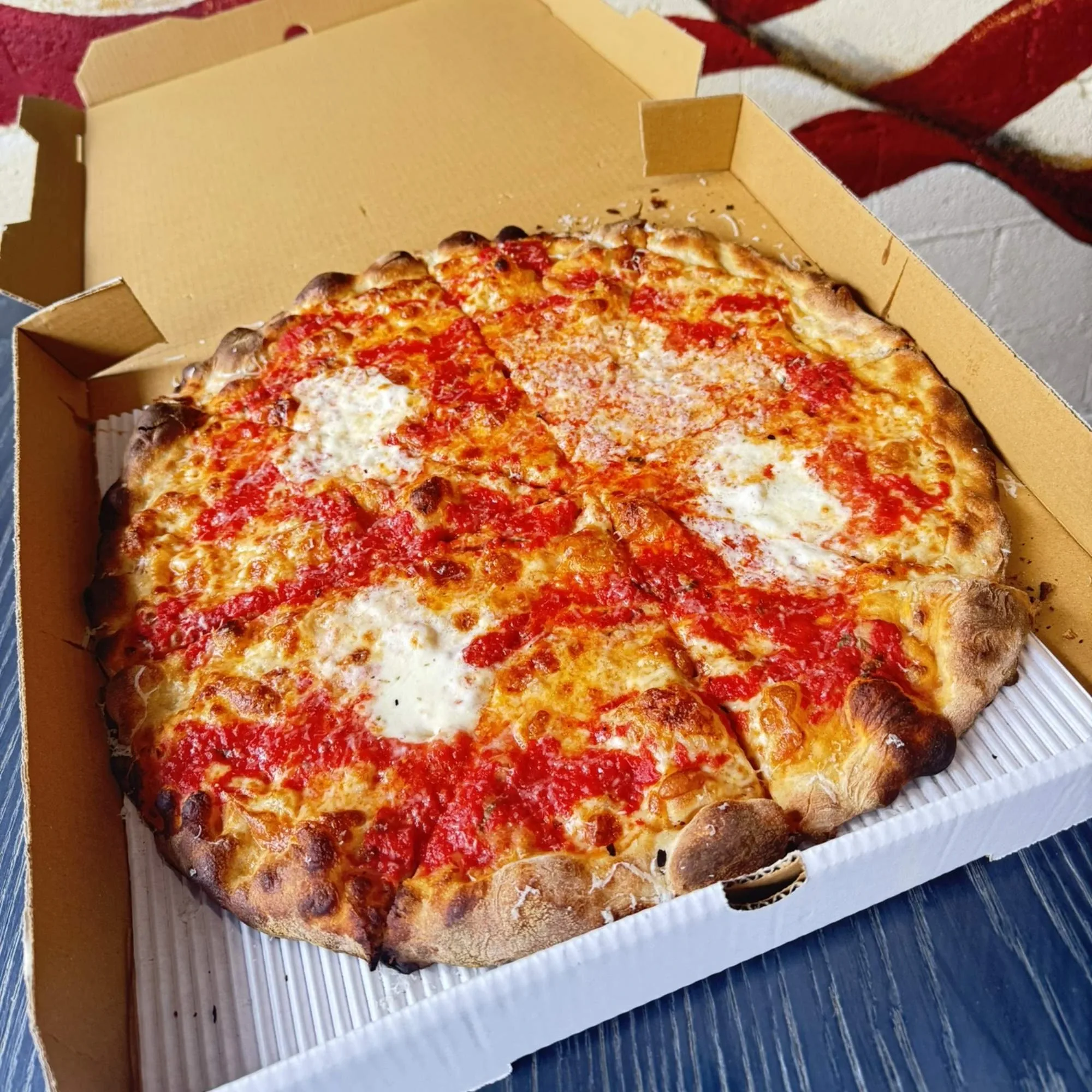 Fresh dough preparation at Johnny's Pies in Medford, NJ